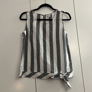 J Crew Factory Linen Bow Tank